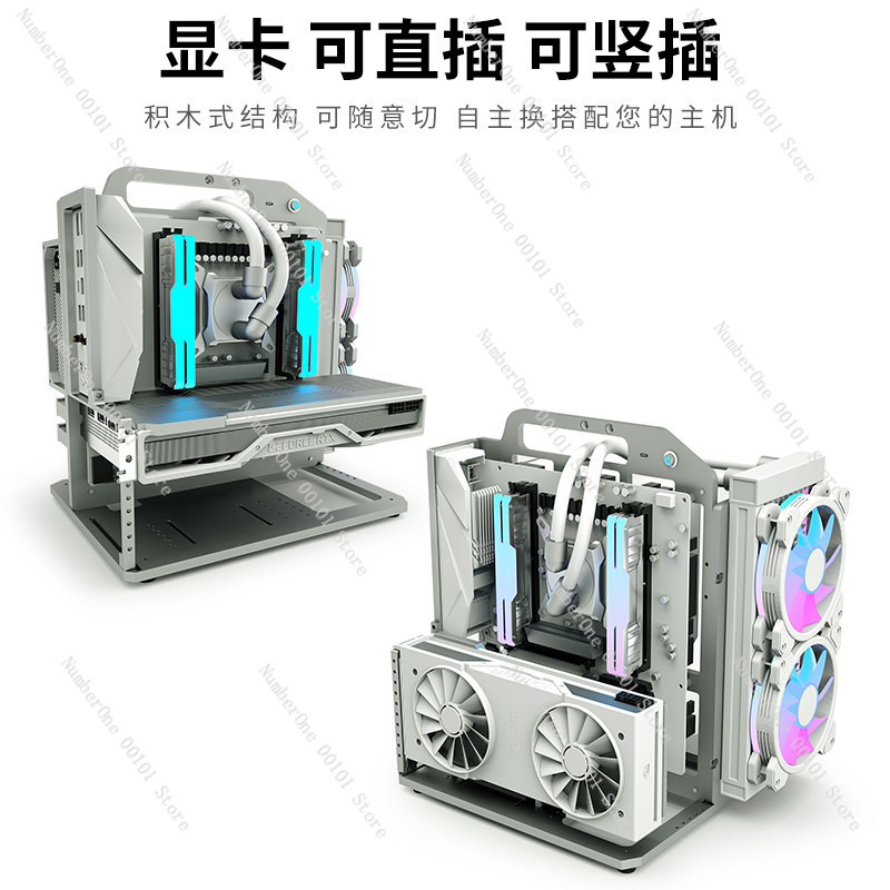 MATX Motherboard Aluminum Allo - Aluminum Open Frame Test Bench Water Cooling recension och pris